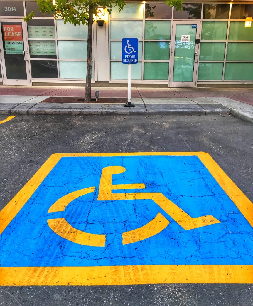 Picture of accessible parking